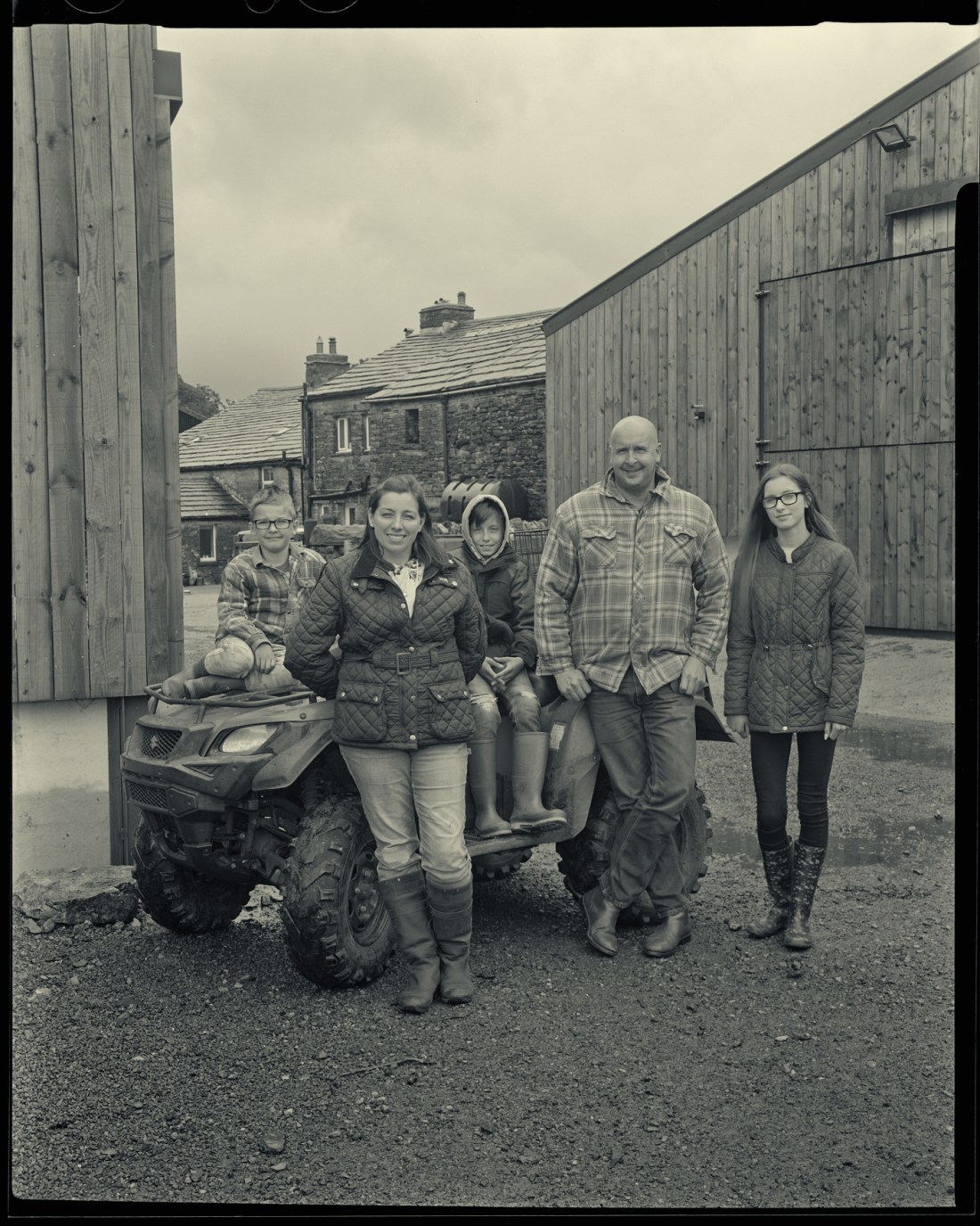 John and Steph Bland and Family, Thwaite Bridge Farm