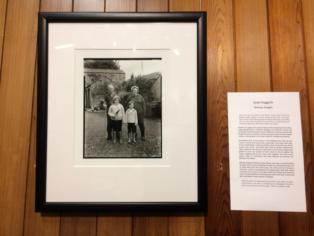 image of Sarah Hoggarth and family for Voices from the Land Exhibition