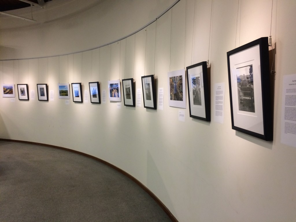 the display of photographs for Voices from the Land exhibition