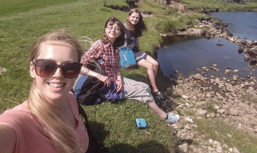 students in the Dales: Lauren, Emily and Holly.